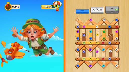 Wood Screw Puzzle - Bolts Sort 15