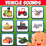 Vehicle sounds. Car for kids icon