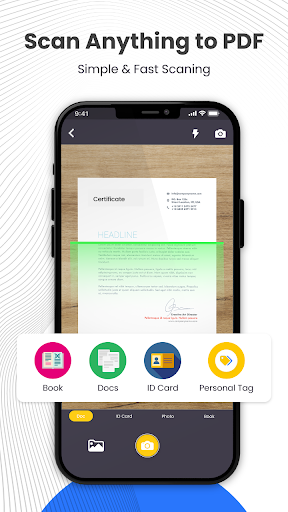 Android application PDF Scanner App: OCR Signature screenshort
