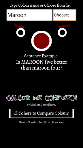 Colour me Confused! Screen 2