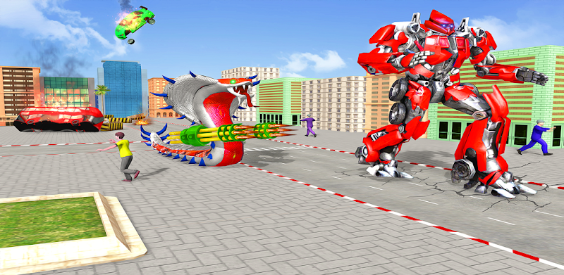 Snake Robot Transform Car Game:Robot Shooting Game