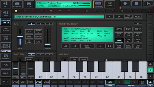 Screenshot of G-Stomper Producer Demo