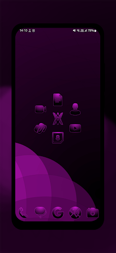 Pink Night Icon Pack Screen 3