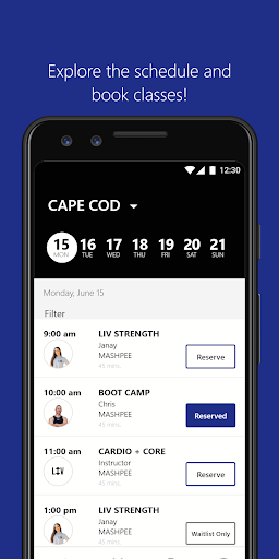 LIV Fitness Screen 3