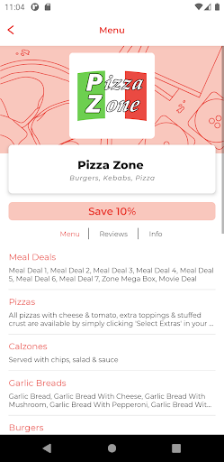 Pizza Zone DL14 Screen 2