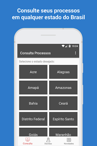 Android application Consulta de Processos - 2024 screenshort