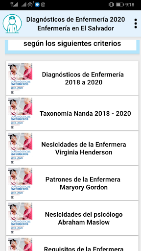 Diagnósticos de Enfermería Screen 2
