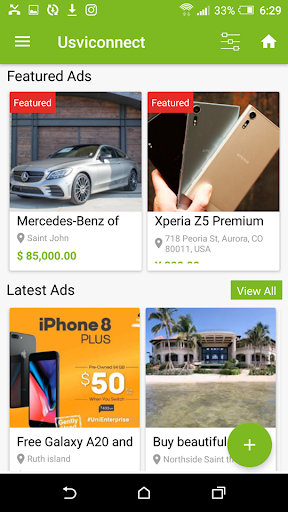Usviconnect: Sell and Buy Screen 3