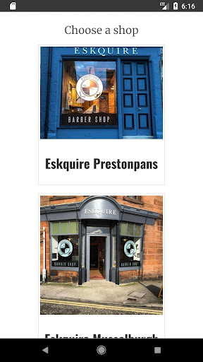 Eskquire Barbers Screen 2
