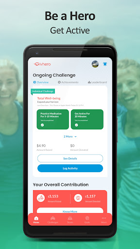 Android application Givhero screenshort