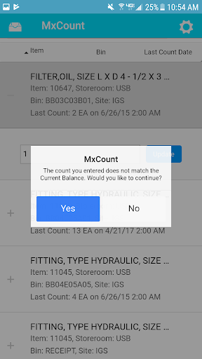 MxCount Screen 3