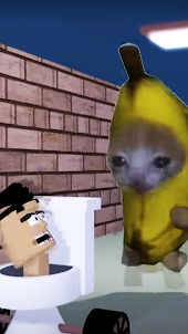 Banana Cat Call Skibidi Toilet