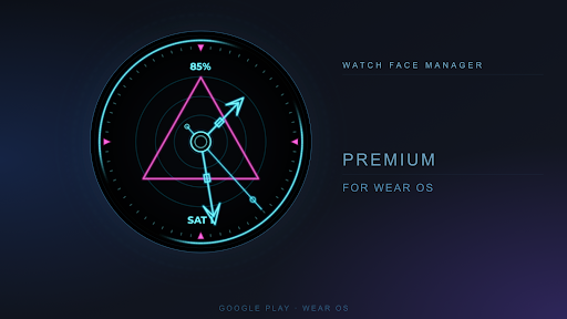Neon Triad Watch Face screenshot 1