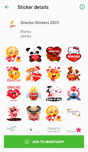 Muchas Gracias WhaStickers