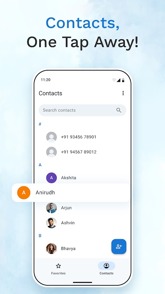 #1. Contacts (Android) De: Smart Phone Call App