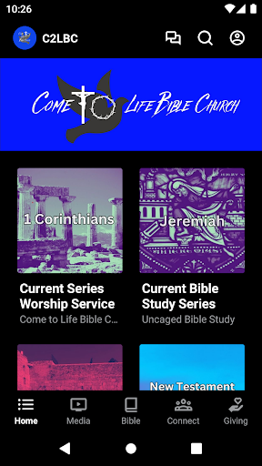 Android application Come to Life Bible Church screenshort