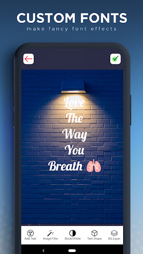 Typostyle text on photo editor Screen 3