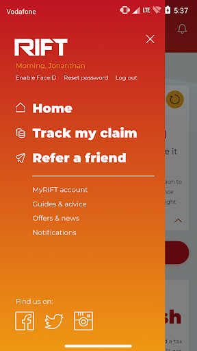 Android application RIFT Tax Refunds screenshort