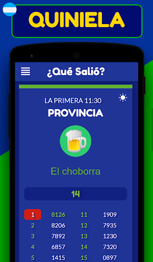 Quiniela Argentina Screen 2