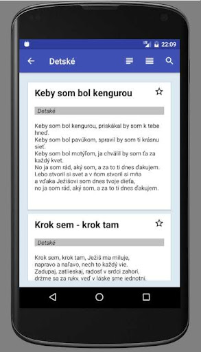 Spevník mládežníckych piesní Screen 2