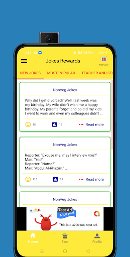 Read jokes and earn Rewards - HappyCash