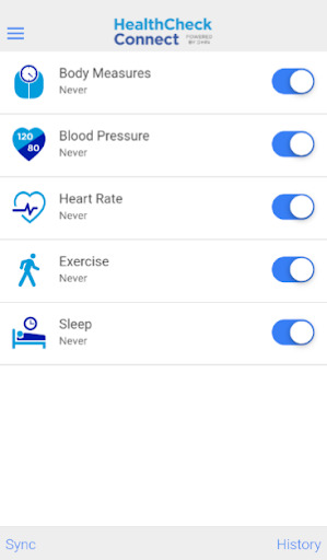 Health Check Connect Screen 3