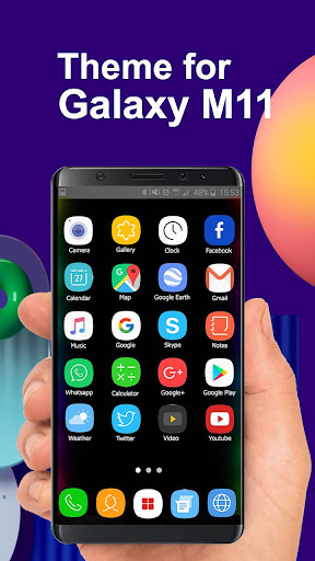 launcher theme for Galaxy M11 wallpaper