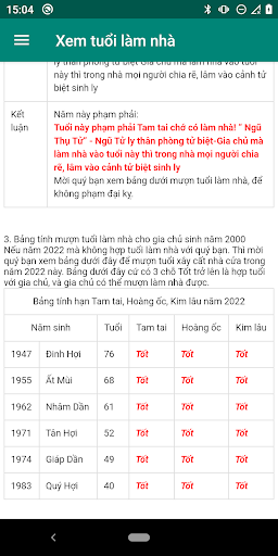 Xem tuổi làm nhà 2025 Screenshot 4 - AppWisp.com