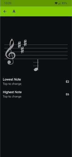 Guitar Sight Reading Trainer Screen 3
