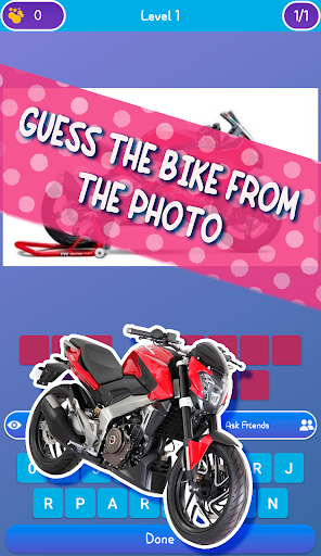 Guess the bike games Screen 3