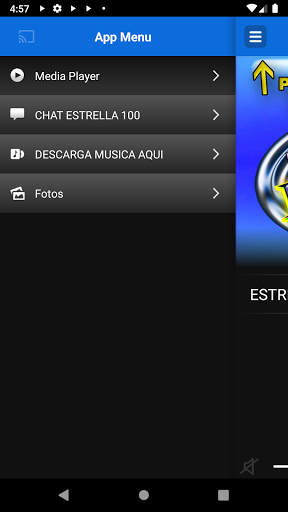 Android application ESTRELLA SONIDERA RADIO screenshort