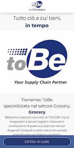Android application Delivery TOBE screenshort