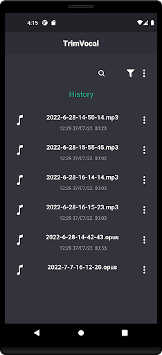 TrimVocal - Cut voice message Screen 2