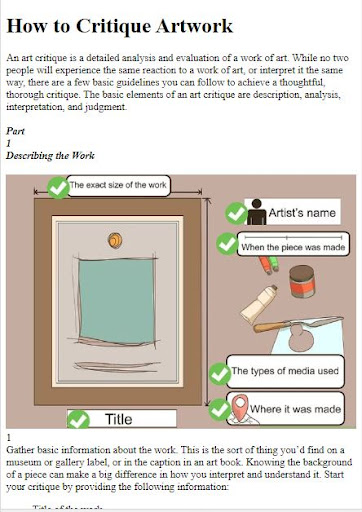 How to Critique Artwork Screen 2