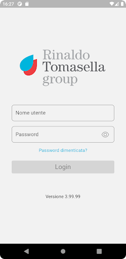 Android application Tomasella Group B2B screenshort
