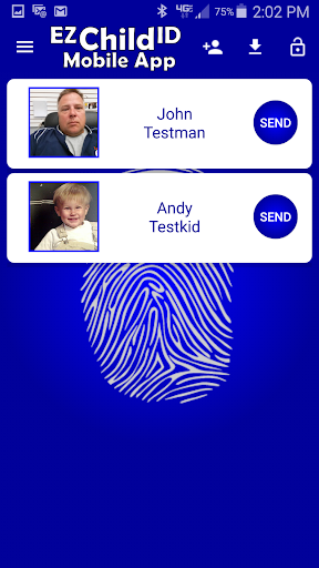 Android application EZ Child ID screenshort