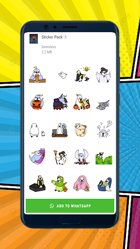 Stickers de Halloween con movi