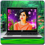 Laptop photo frames - image editor / photo effects icon