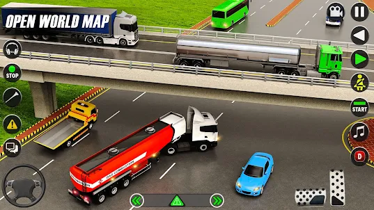 Army Oil Tanker Truck Games