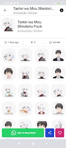 Anime Stickers for Whatsapp MOD APK (Premium Unlocked) 4