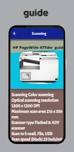 HP PageWide 477dw guide