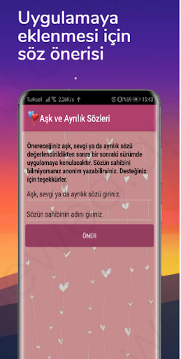 Aşk ve Ayrılık Sözleri