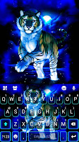 screenshot of Neon Blue Tiger King Theme