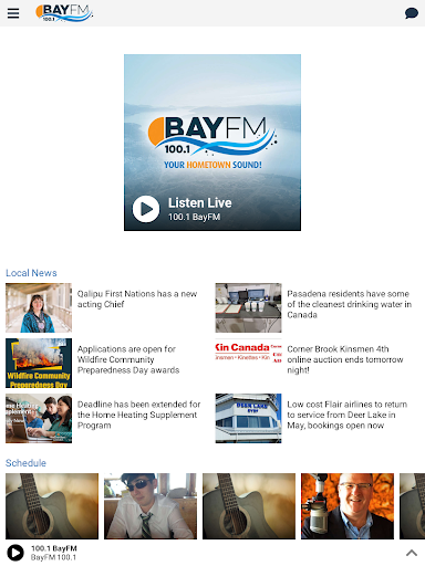 100.1 Bay FM Screen 3