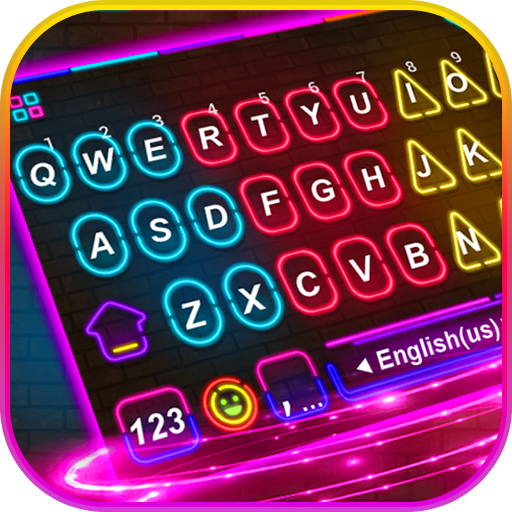 Multi Color Led Light Keyboard  Icon