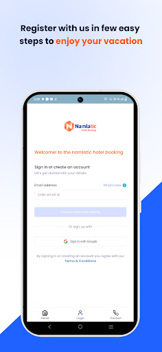 Namlatic Hotel Booking Screen 2