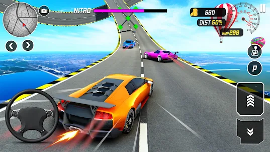 3D Car Stunts: 私家車 遊 戲 賽車 汽車