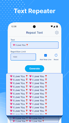 Text Repeater- Repeat Text 10Kのおすすめ画像1