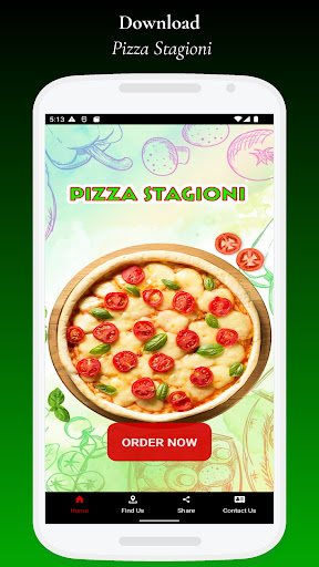 Android application Pizza Stagioni screenshort