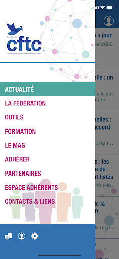 Android application CFTC Territoriaux screenshort